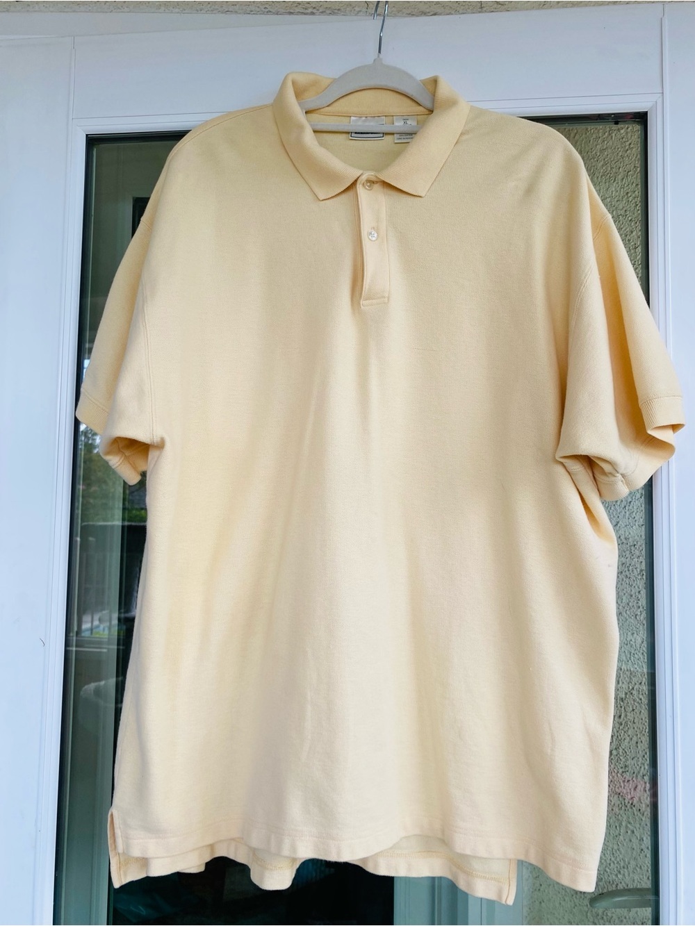 L.L. Bean Men’s XL Regular Yellow Cotton Pique Polo Shirt Short Sleeve Classic